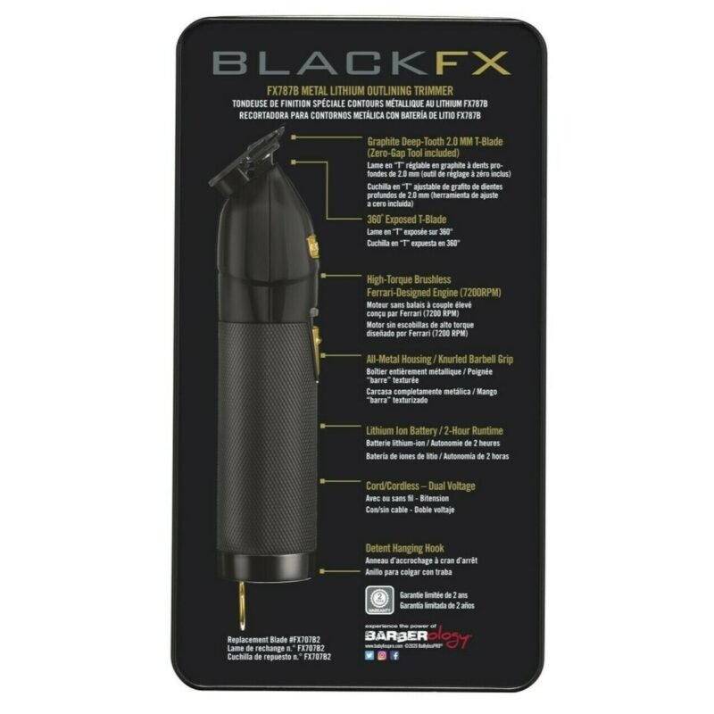 Desvelladora Trimmer BabylissPRO BlackFX FX787B - Imagen 9