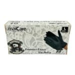 Guantes de latex negros Maxcare Talla L - Imagen 2
