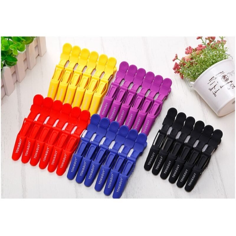 Pinzas cocodrilo Peluquería x6 - Imagen 8