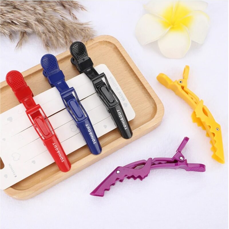 Pinzas cocodrilo Peluquería x6 - Imagen 2