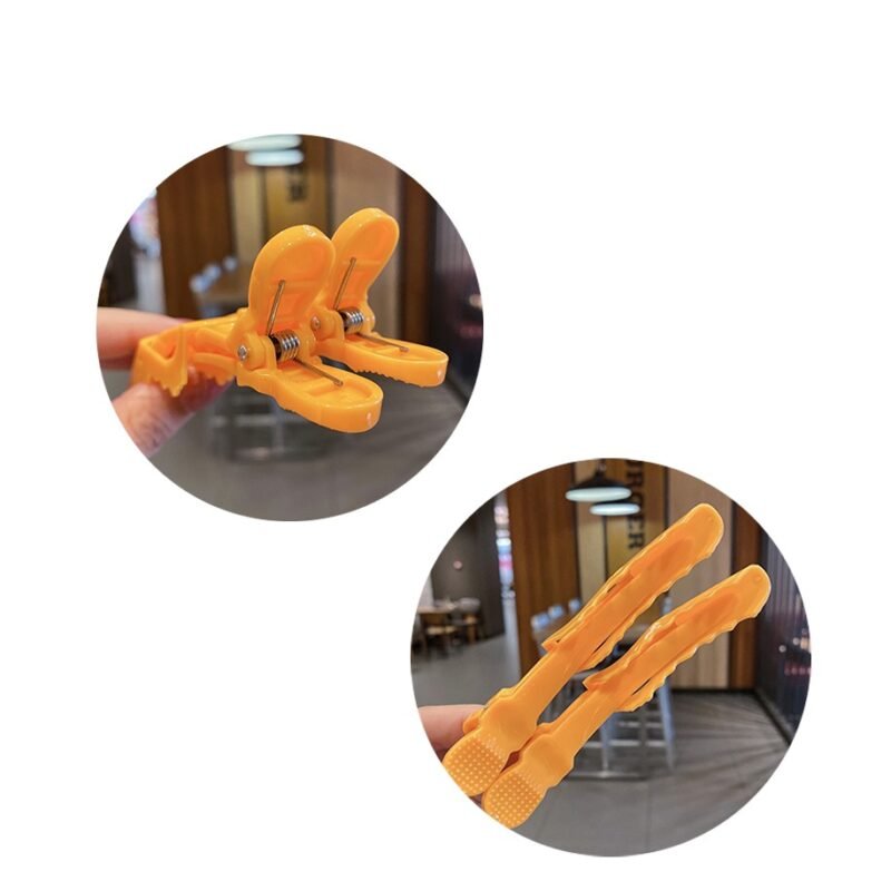 Pinzas cocodrilo Peluquería x6 - Imagen 6