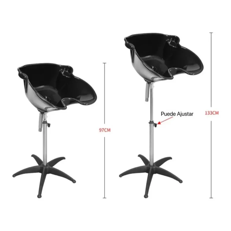 Lavapelo Portátil Regulable: Ideal para Peluquería y Barbería - Imagen 3