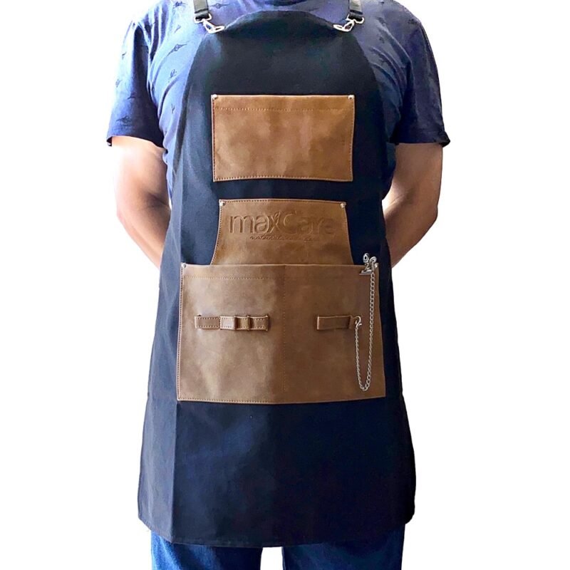 Pechera de Mezclilla y Semicuero con Bolsillos Maxcare - Imagen 1