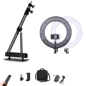 Aro de Luz Profesional 46cm + Base de Pared