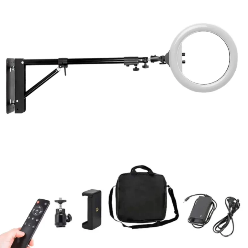 Aro de Luz Profesional 46cm + Base de Pared - Imagen 2