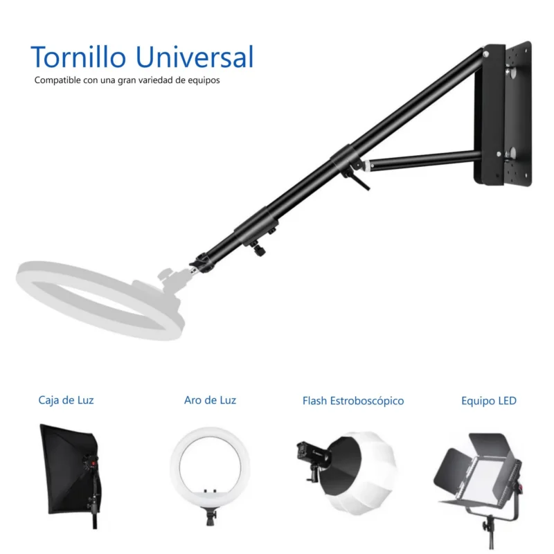 brazo-montaje-pared-aro-luz (1) Brazo de Montaje de Pared para Aro de Luz - Imagen 2