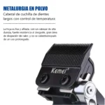 Combo Máquina Clipper y Trimmer Kemei Black - Imagen 7