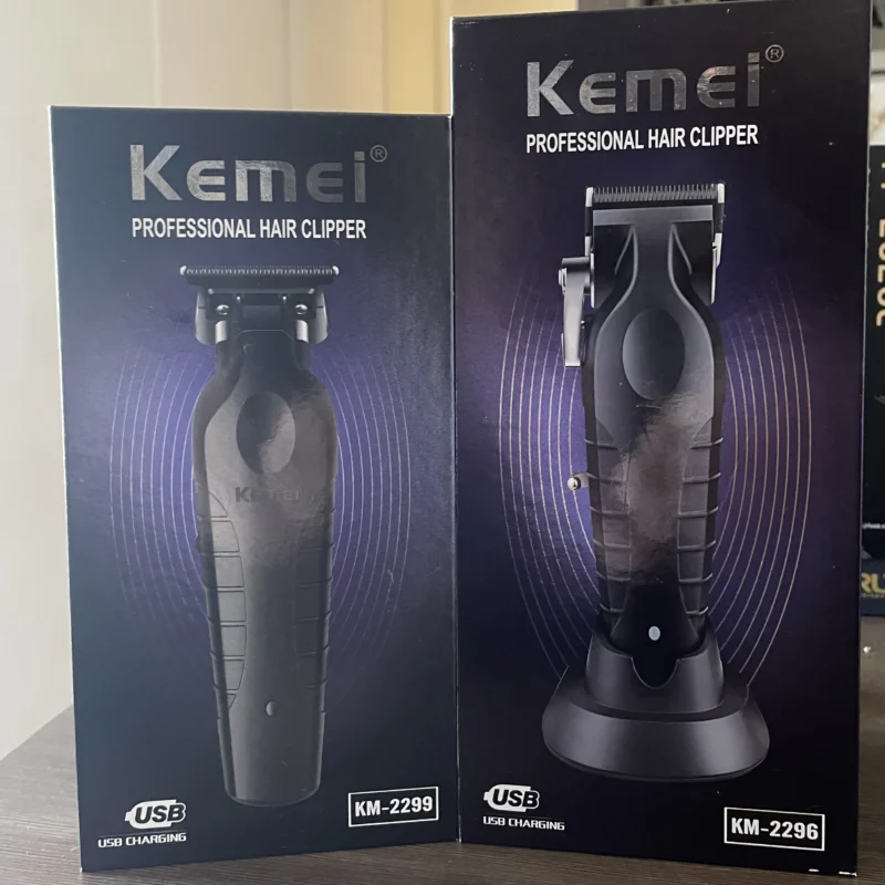 combo-maquina-clipper-trimmer-kemei-black (9) Combo Máquina Clipper y Trimmer Kemei Black - Imagen 4