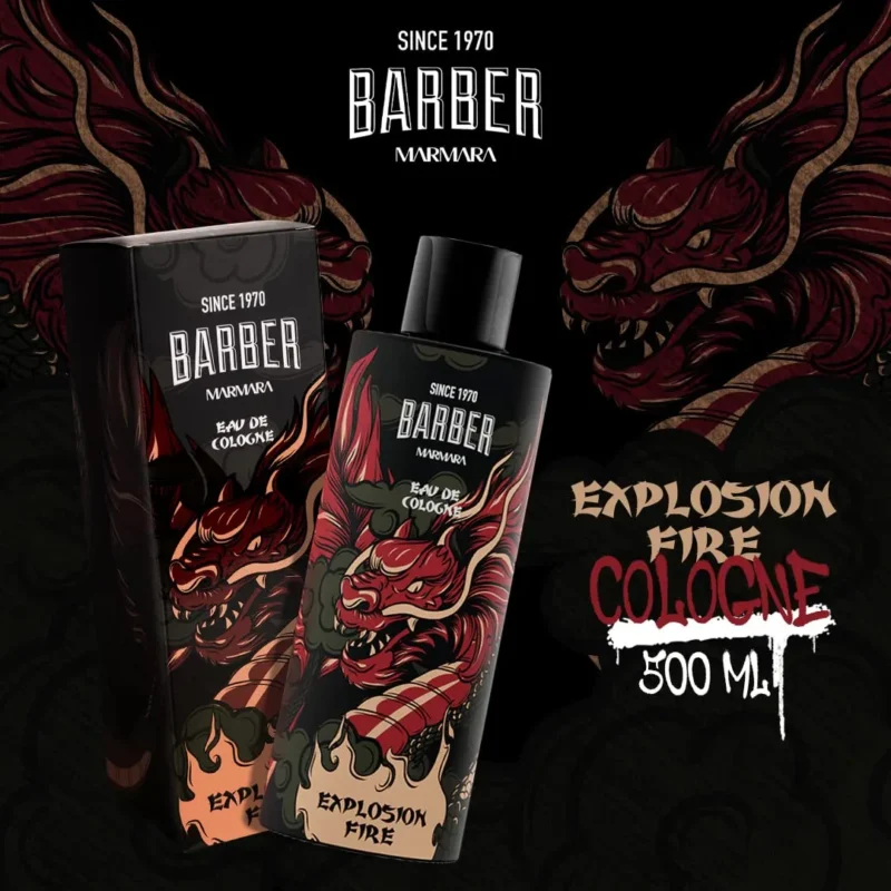 Colonia Marmara Barber Edición Especial Explosive Fire 500 ml - Imagen 6