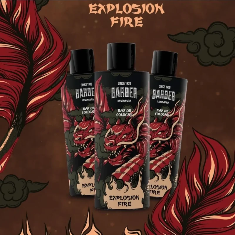 Colonia Marmara Barber Edición Especial Explosive Fire 500 ml - Imagen 5