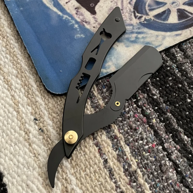 Navajín Profesional Negro de Acero Inoxidable - Imagen 4