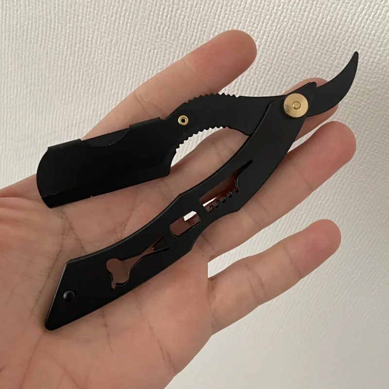 Navajín Profesional Negro de Acero Inoxidable - Imagen 5