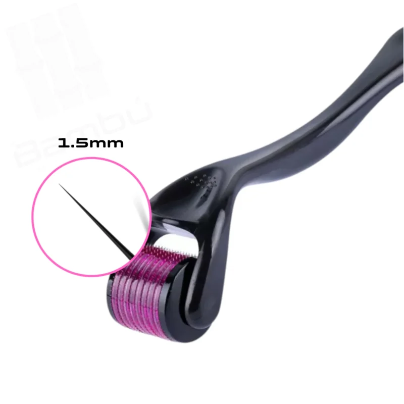 Rodillo Dermaroller de Titanio Negro 1.5mm 540 agujas - Imagen 9