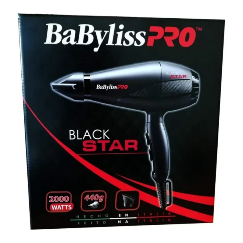 Secador BaBylissPRO Black Star 2000W - Imagen 6