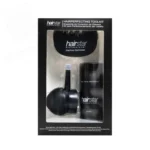 Kit profesional de fibra capilar negra con bomba difusora y plantilla - Imagen 3
