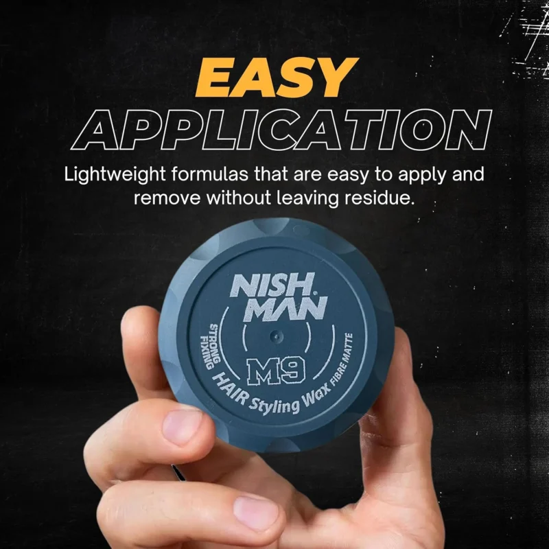 Cera Matte Nishman M9 100ml – Fijación Fuerte y Volumen Extra - Imagen 2