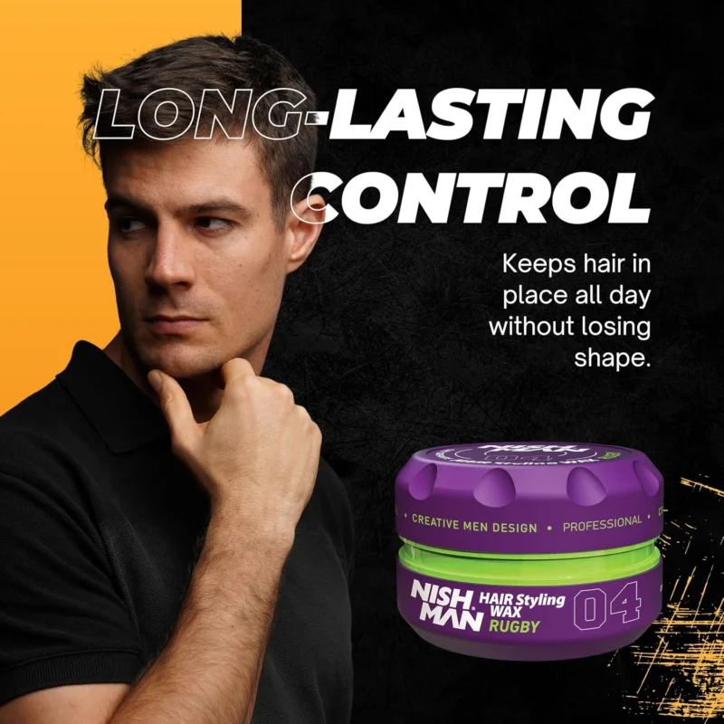 Cera Nish Man 04 Rugby 150ml – Fijación extrema y brillo impecable - Imagen 3