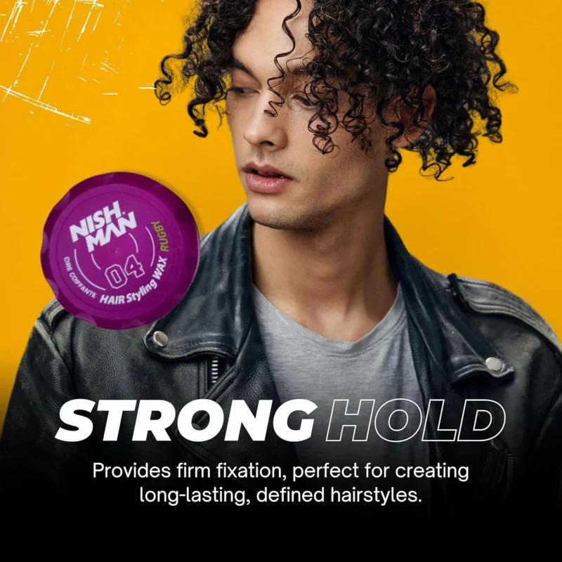 Cera Nish Man 04 Rugby 150ml – Fijación extrema y brillo impecable - Imagen 2