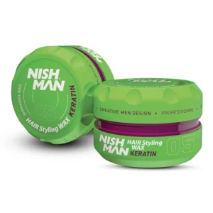 Cera Nish Man 05 Keratin 150ml – Fijación máxima y brillo saludable