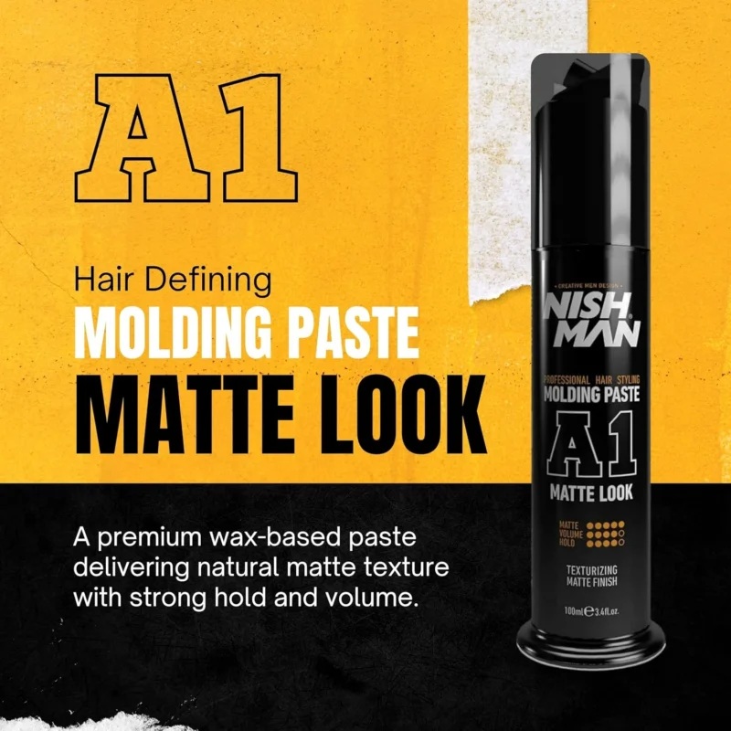 Cera Nish Man Matte Look molding pasta A1 100ml - Imagen 6