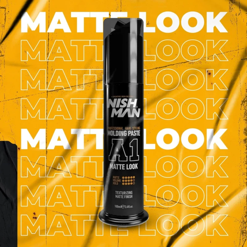 Cera Nish Man Matte Look molding pasta A1 100ml - Imagen 5