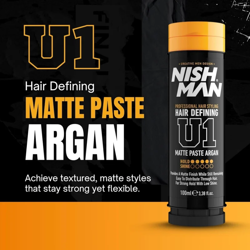 Cera Nish Man Matte U1 Argan 100ml - Imagen 6