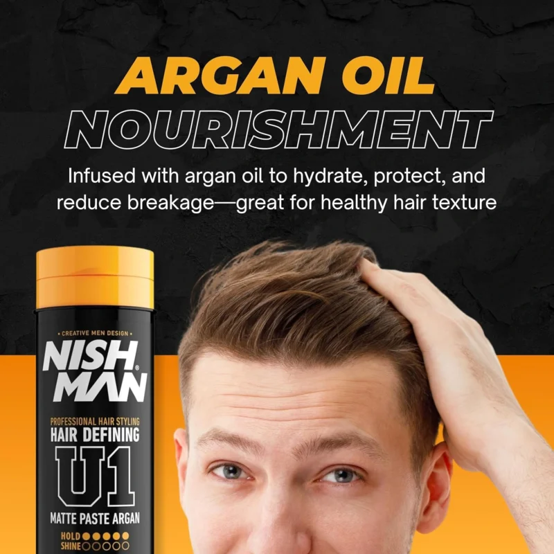 Cera Nish Man Matte U1 Argan 100ml - Imagen 3