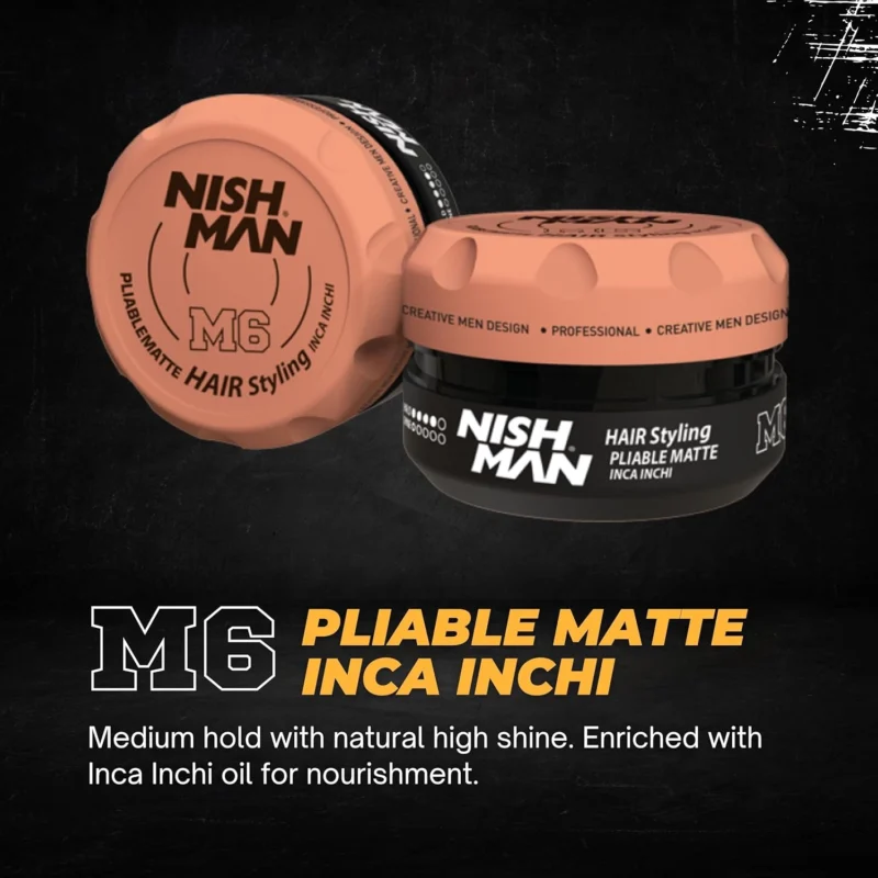 Cera Matte NishMan M6 Inca Inchi 100ml - Imagen 5