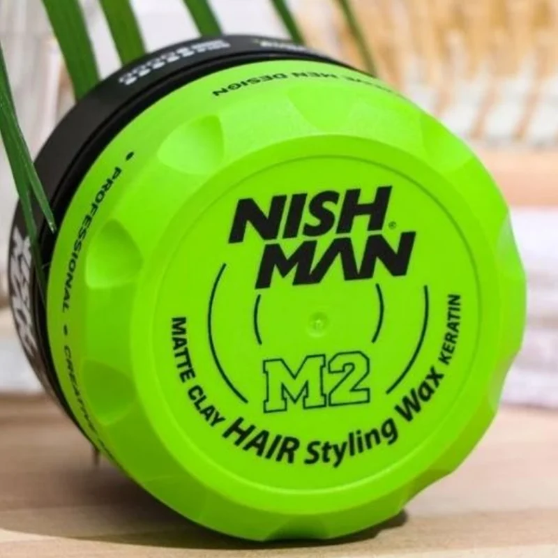 Cera Matte Nishman M2 Arcilla con Keratina 100 ml – Fijación Ultra Fuerte - Imagen 2