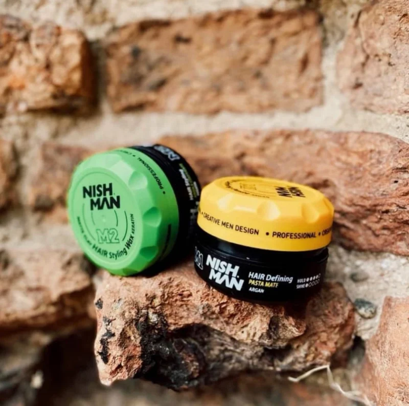 Cera Matte Nishman M2 Arcilla con Keratina 100 ml – Fijación Ultra Fuerte - Imagen 6