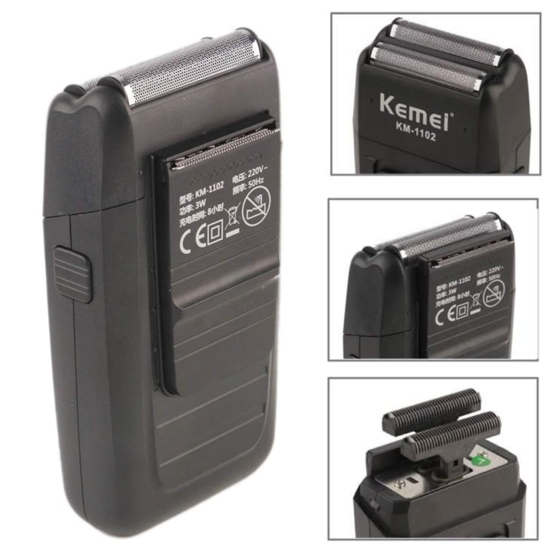 Shaver recargable Kemei KM-1102 de doble cabezal - Imagen 5