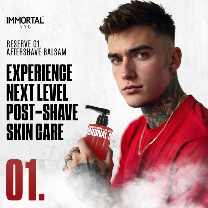 After Shave Crema Reserve 01 Immortal NYC 500 ml - Imagen 5
