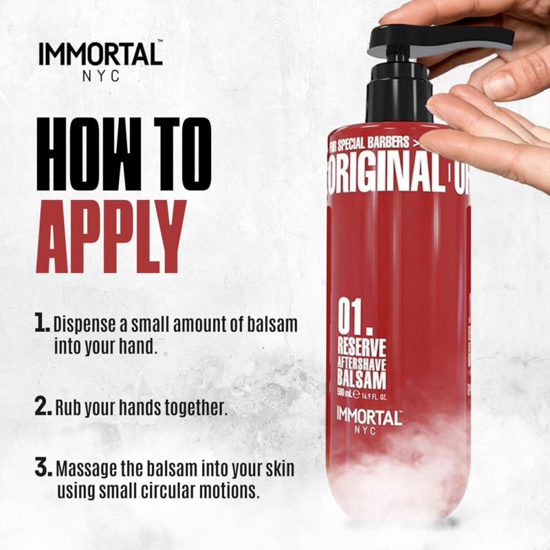 After Shave Crema Reserve 01 Immortal NYC 500 ml - Imagen 4