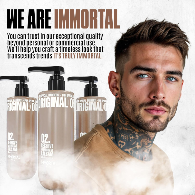 After Shave Crema Reserve 02 Immortal NYC 500 ml - Imagen 8