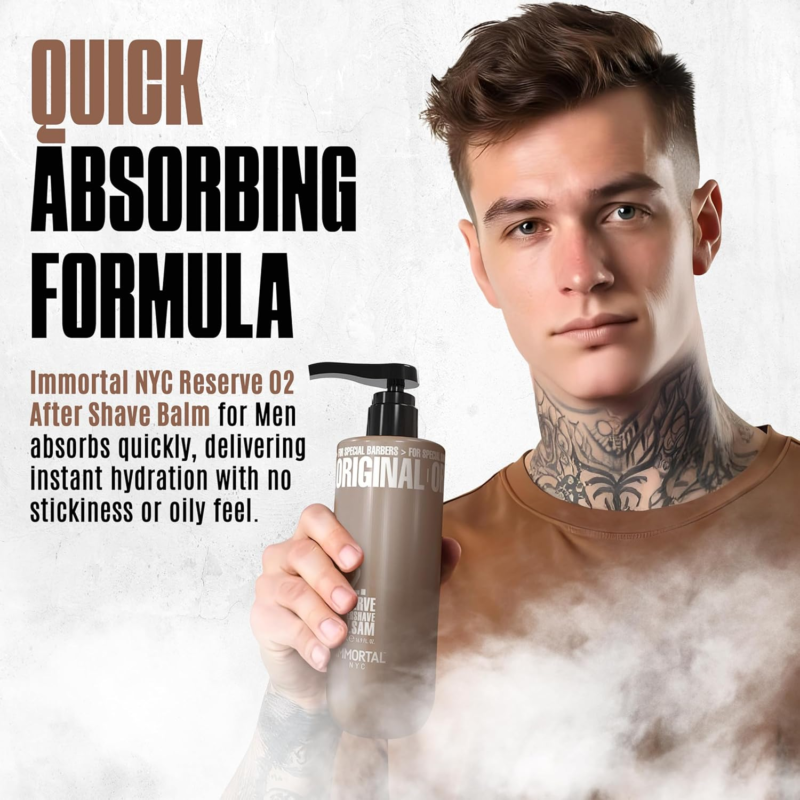 After Shave Crema Reserve 02 Immortal NYC 500 ml - Imagen 7