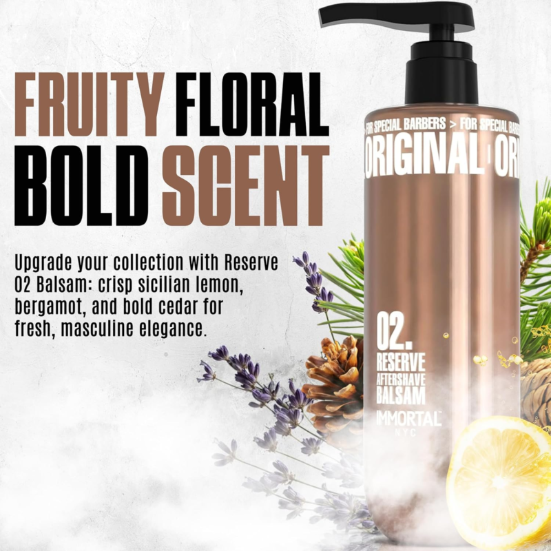 After Shave Crema Reserve 02 Immortal NYC 500 ml - Imagen 5