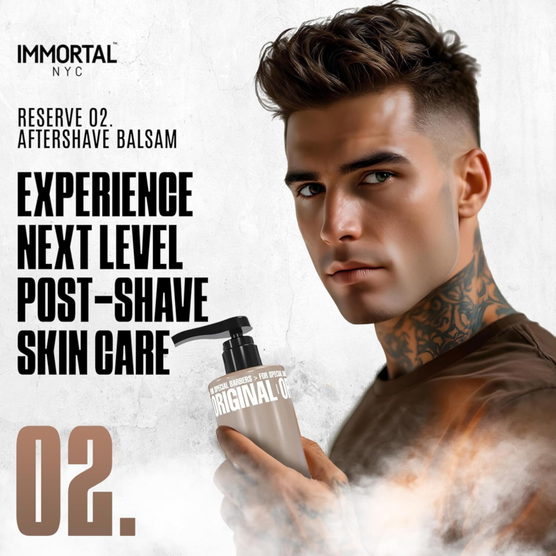 After Shave Crema Reserve 02 Immortal NYC 500 ml - Imagen 4