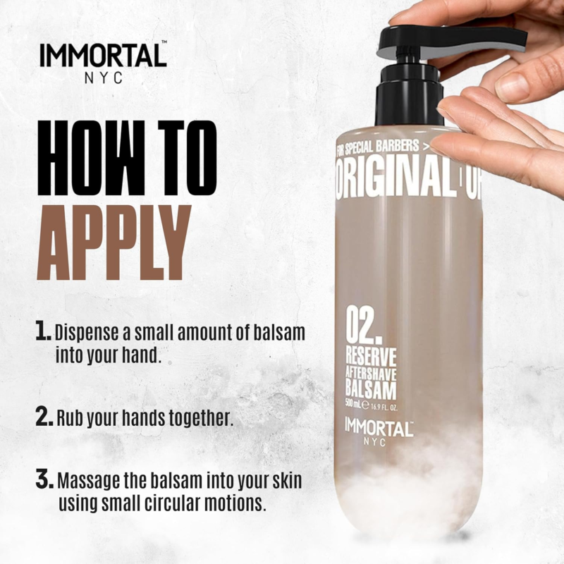 After Shave Crema Reserve 02 Immortal NYC 500 ml - Imagen 3