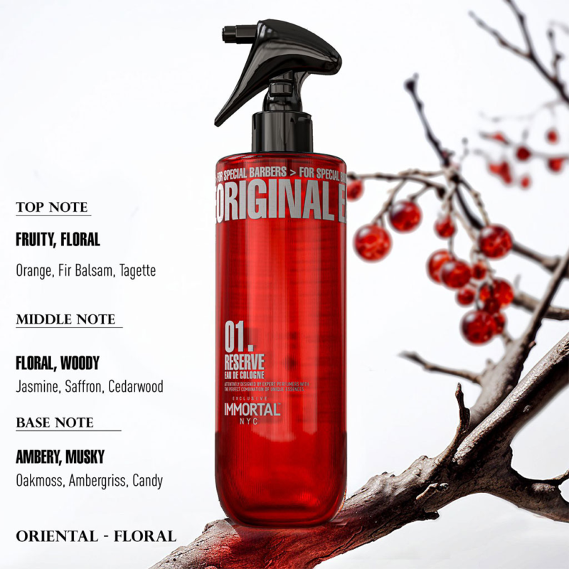 Colonia After Shave Immortal Reserve 01 500ml - Imagen 3