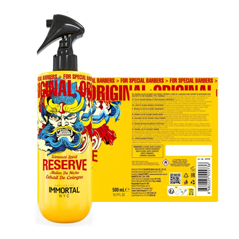 Colonia After Shave Immortal Samurai Spirit 500ml - Imagen 2