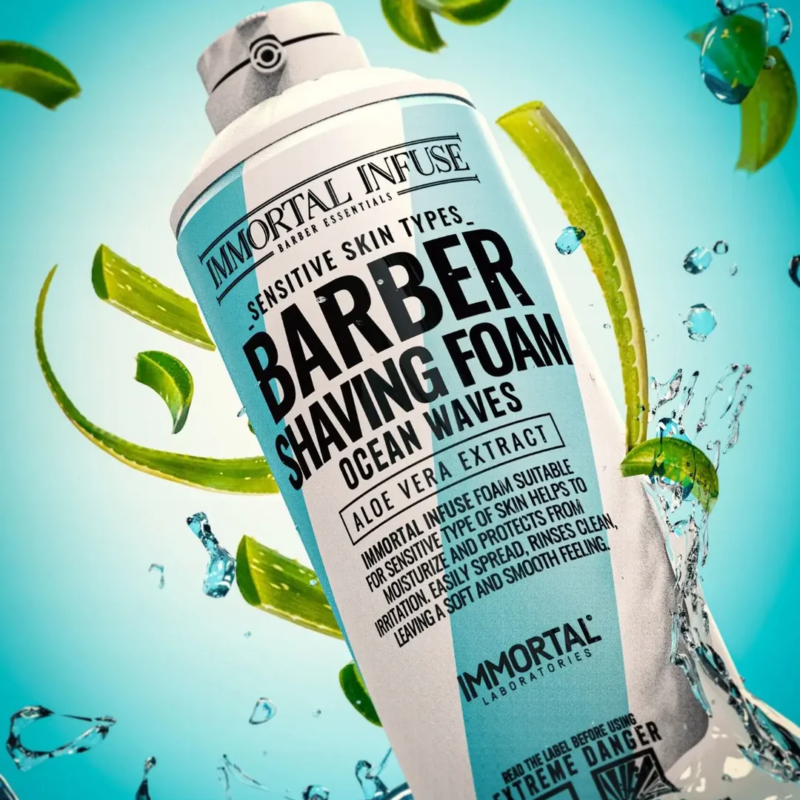 Espuma De Afeitar Ocean Waves Immortal Infuse 500ml - Imagen 4