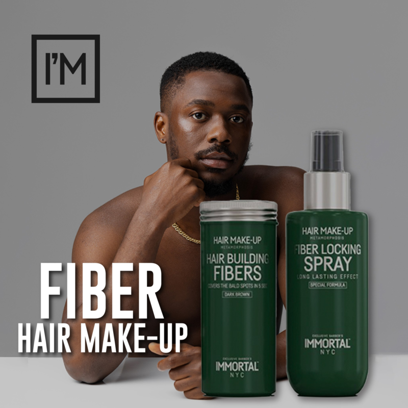 Kit 2en1 Fibras Capilares + Laca Fijadora Immortal NYC - Imagen 3