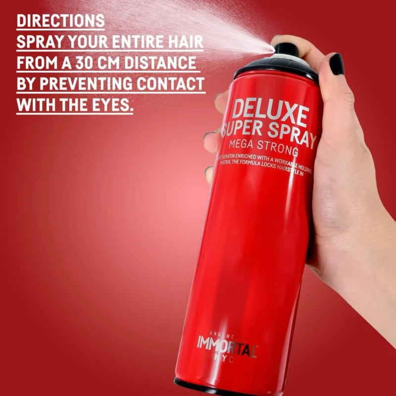 Laca Deluxe Super Spray Mega Strong Immortal NYC 500 ml - Imagen 3