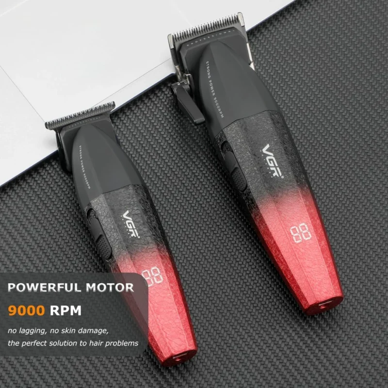 Combo Clipper Y Trimmer VGR V-640 9000 RPM Profesional - Imagen 7