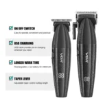 Combo Clipper Y Trimmer VGR V-640 Black 9000 RPM Profesional - Imagen 2